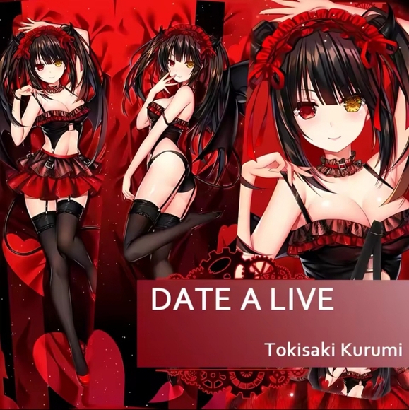 Anime Date Alive Tokisaki Kurumi Hentai Dakimakura Double Sided Pillow Cover - Picture 1 of 7